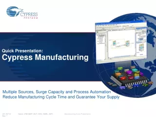 Multiple Sources, Surge Capacity and Process Automation