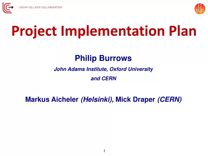 project implementation plan