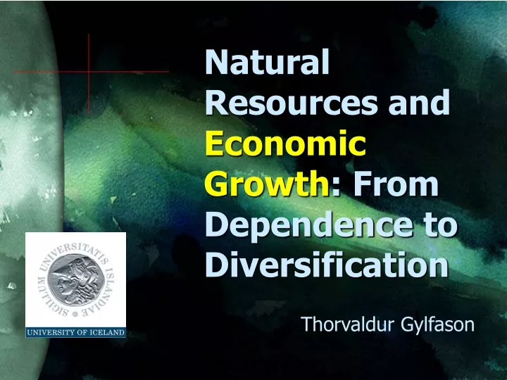 natural resources and economic growth from