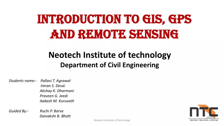 introduction to gis gps and remote sensing