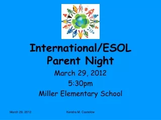 International/ESOL Parent Night