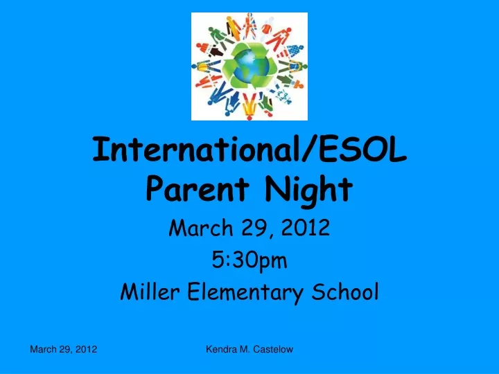 international esol parent night