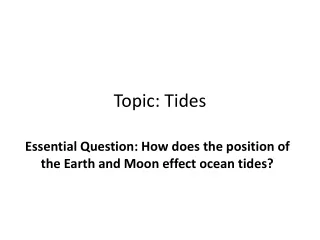 Topic: Tides