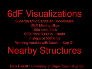 Tony Fairall / University of Cape Town / Aug 06