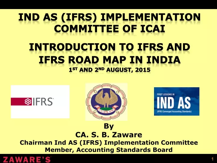 ind as ifrs implementation committee of icai
