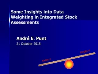 Some Insights into Data Weighting in Integrated Stock  Assessments