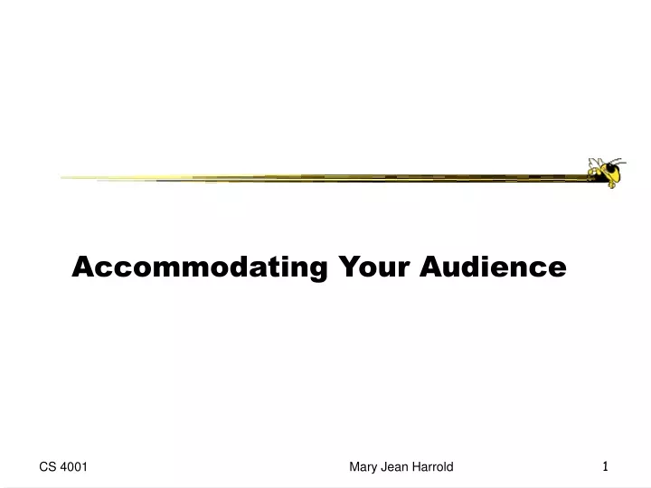 accommodating your audience