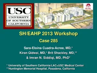 SH/EAHP 2013 Workshop Case 285