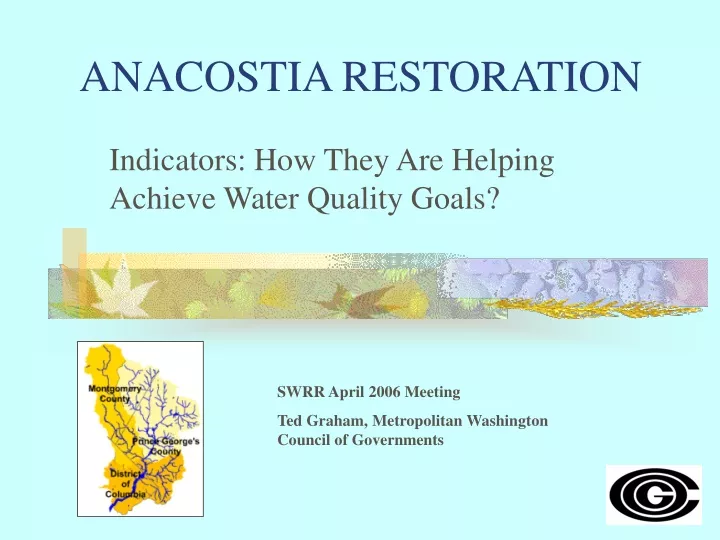 anacostia restoration