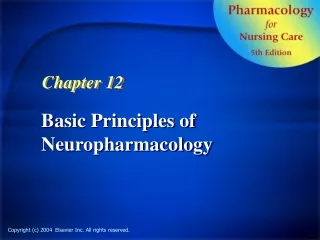 Basic Principles of  Neuropharmacology