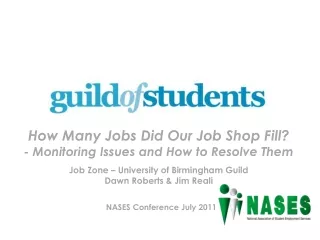 How Many Jobs Did Our Job Shop Fill? - Monitoring Issues and How to Resolve Them
