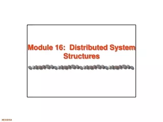 Module 16:  Distributed System Structures