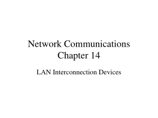Network Communications Chapter 14