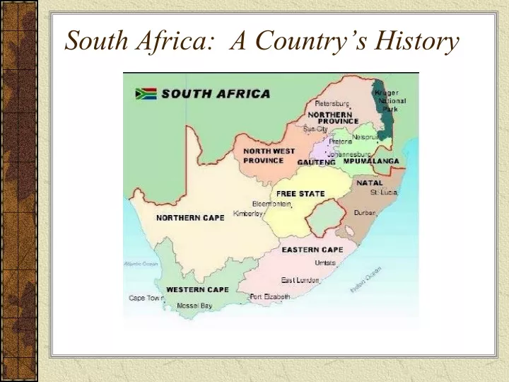 south africa a country s history