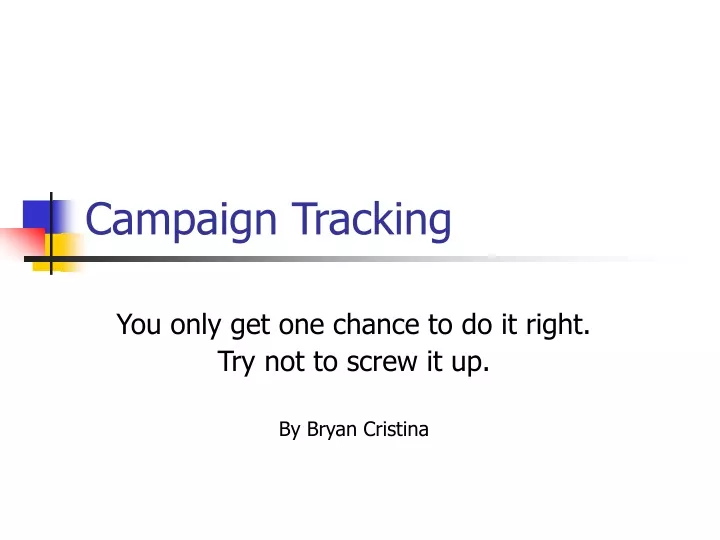 campaign tracking