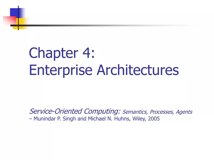 chapter 4 enterprise architectures