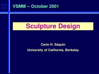 VSMM -- October 2001