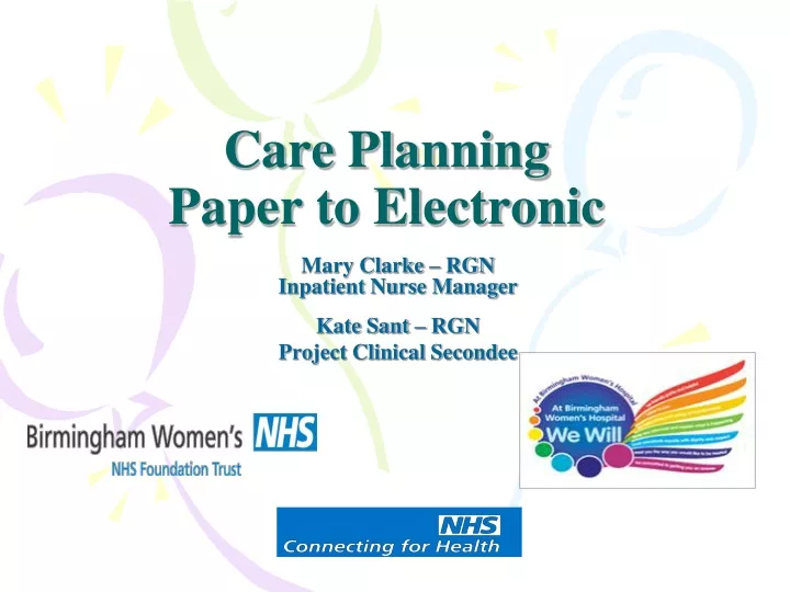 care planning paper to electronic