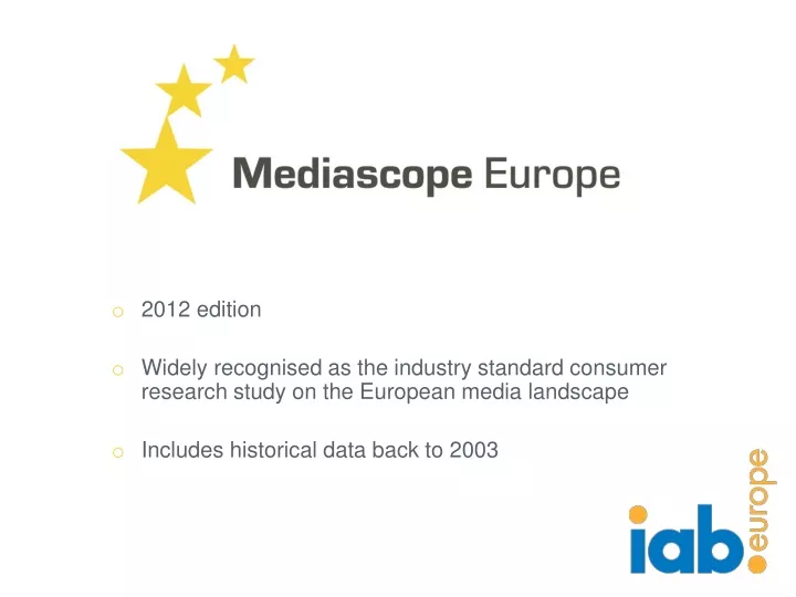 2012 edition widely recognised as the industry
