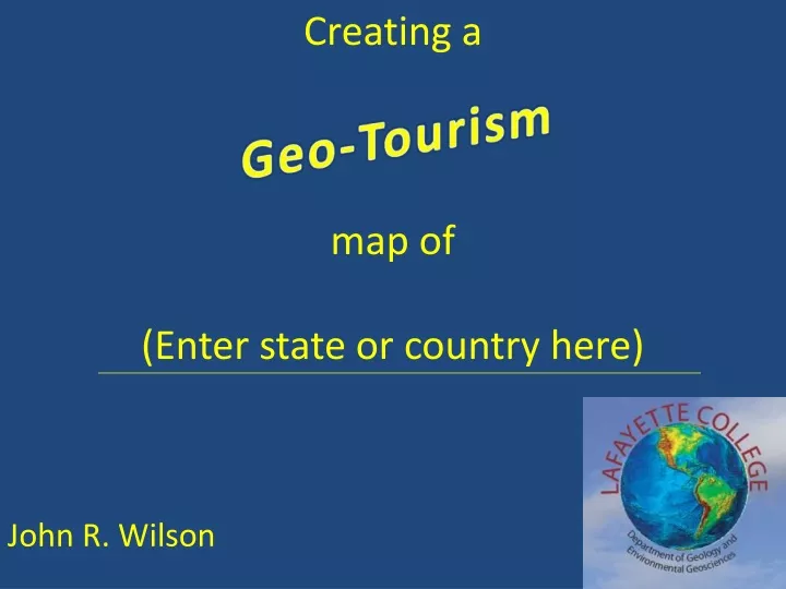 creating a map of enter state or country here