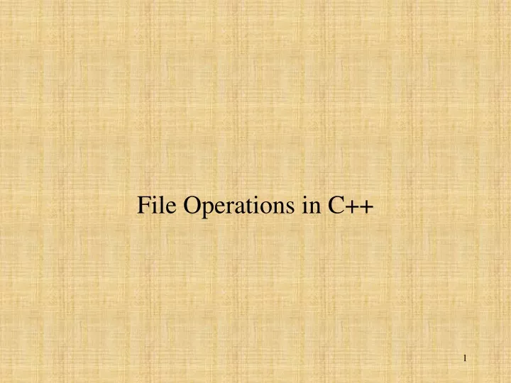 file operations in c