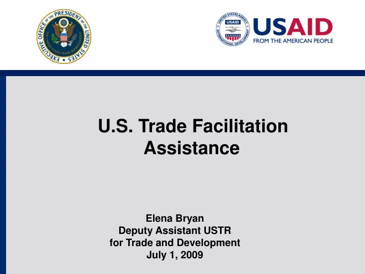 u s trade facilitation assistance