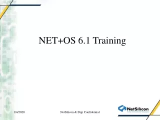 NET+OS 6.1 Training