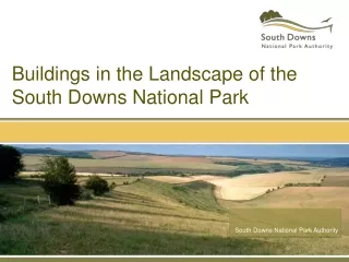 Buildings in the Landscape of the South Downs National Park