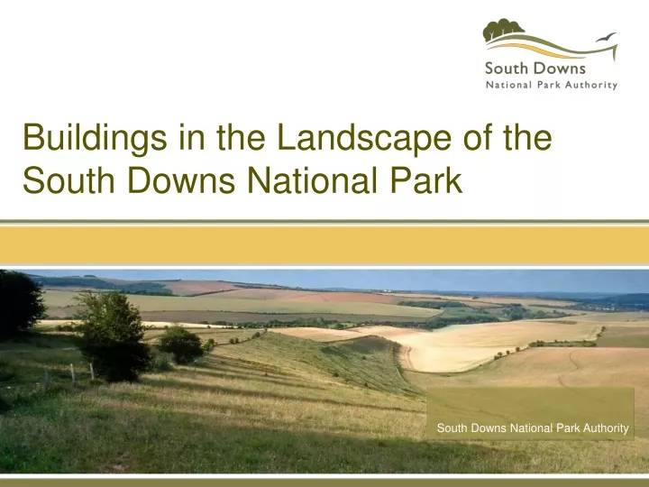 buildings in the landscape of the south downs national park