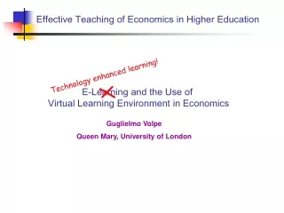 Effective Teaching of Economics in Higher Education