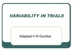 VARIABILITY IN TRIALS - slide 1