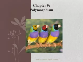 Chapter 9:  Polymorphism