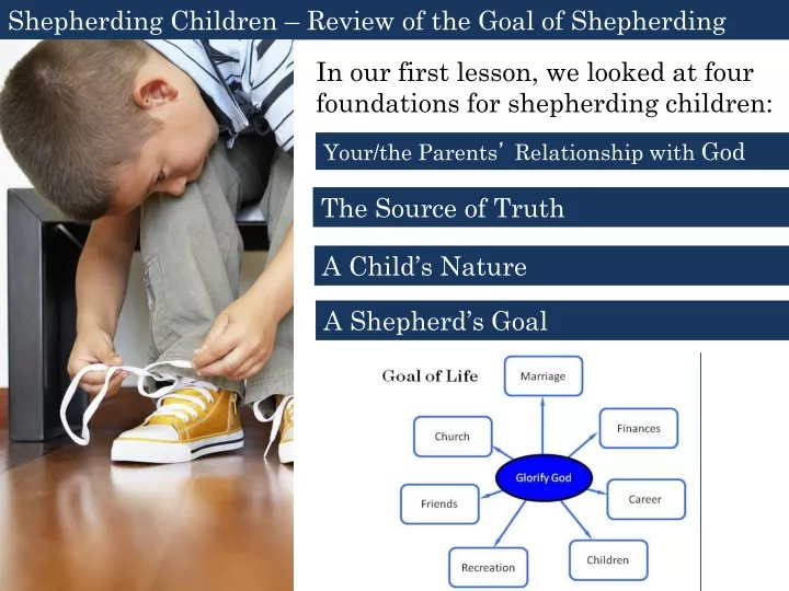 shepherding children review of the goal