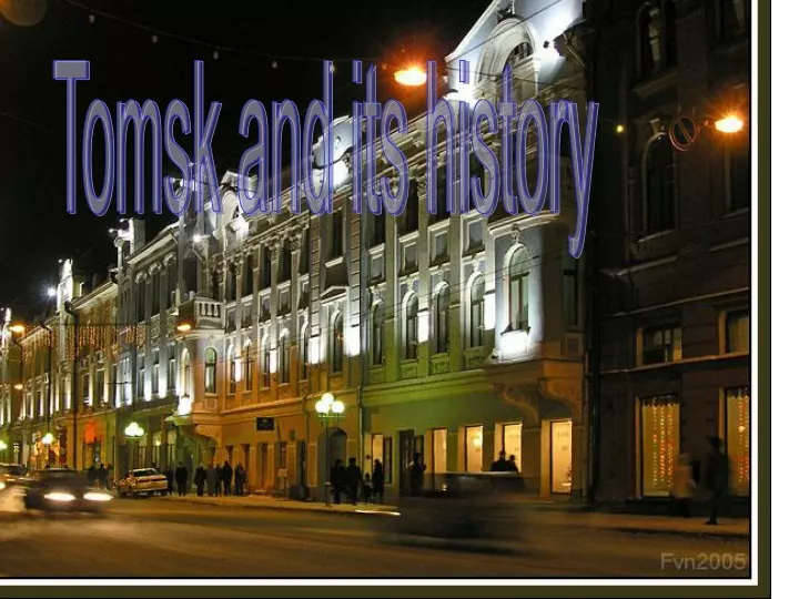 tomsk and its history