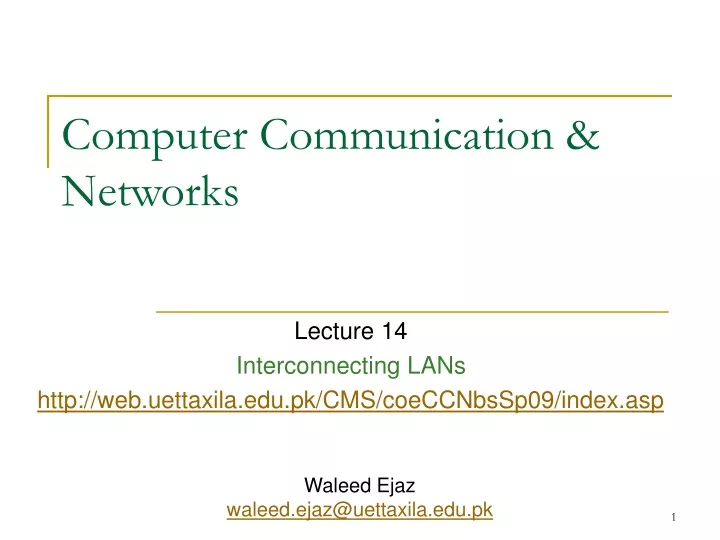 computer communication networks