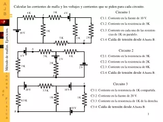 C1.1. Corriente en la fuente de 10 V.