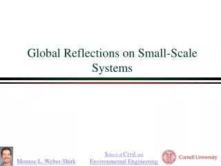 Global Reflections on Small-Scale Systems