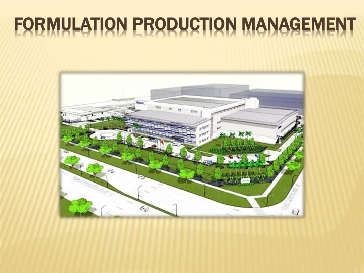 formulation production management