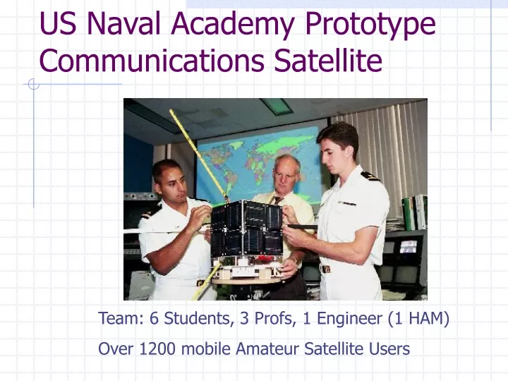 us naval academy prototype communications satellite