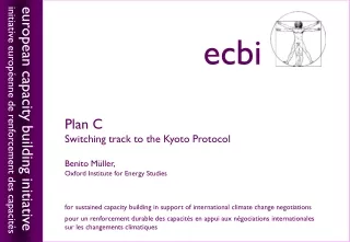 Plan C Switching track to the Kyoto Protocol Benito M ü ller,  Oxford Institute for Energy Studies