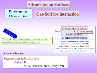 Gas-Surface Interaction