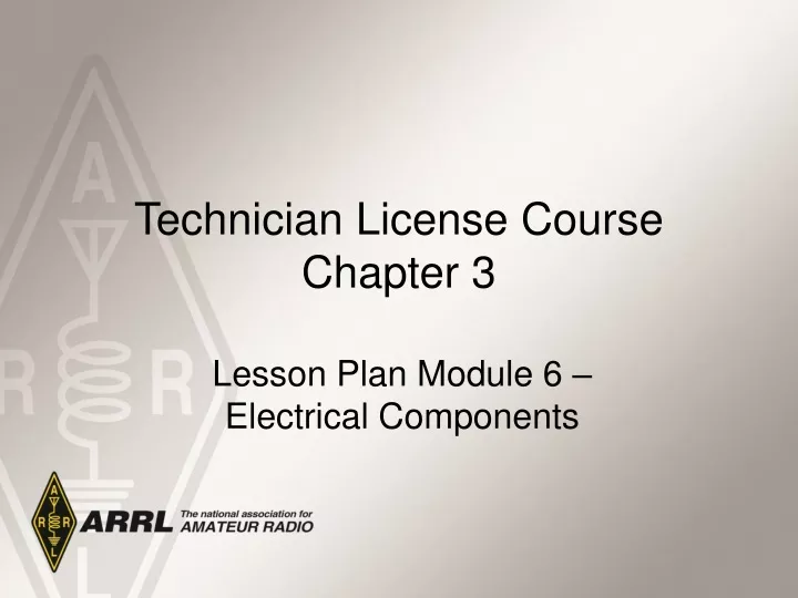 technician license course chapter 3