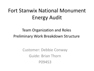 Fort Stanwix National Monument  Energy Audit