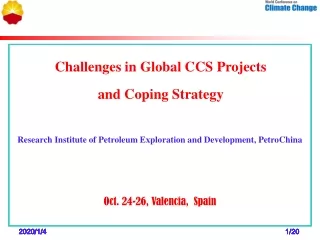 Challenges in Global CCS Projects  and Coping Strategy