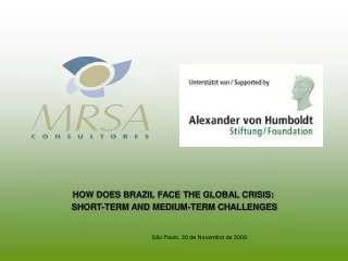 HOW DOES BRAZIL FACE THE GLOBAL CRISIS:  SHORT-TERM AND MEDIUM-TERM CHALLENGES