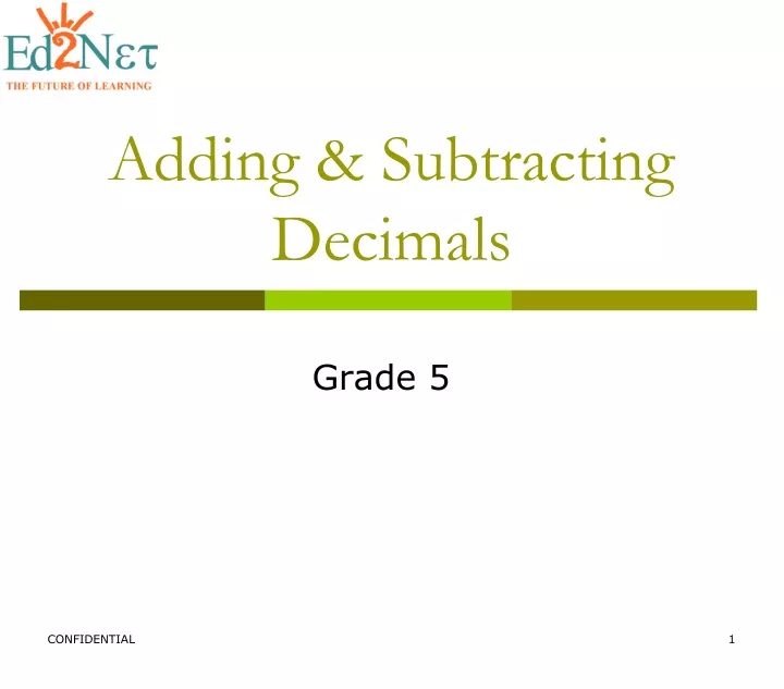 adding subtracting decimals