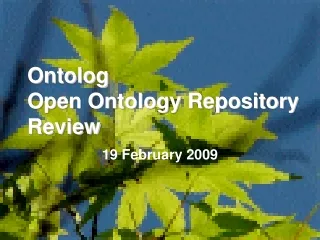 Ontolog Open Ontology Repository Review