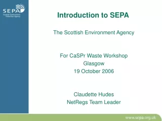 Introduction to SEPA