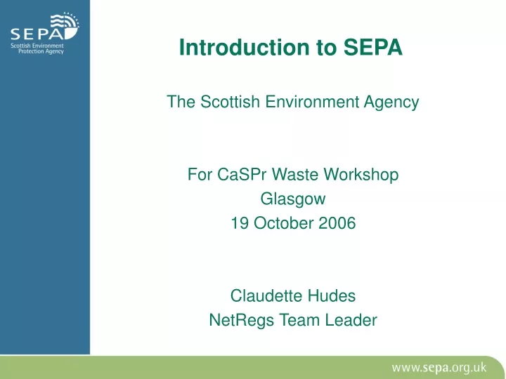 introduction to sepa