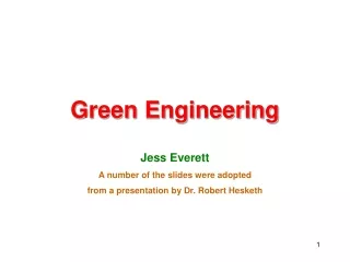 Green Engineering